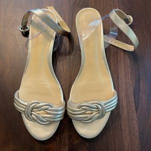 Alexandre Birman Gold Knot Sandals - Size 41